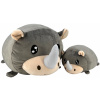 Magic Baby Nosorožec - maminka s mláďátkem - set plyšových hraček 20 a 40 cm (24-MB1021-4202)