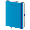 Diár Flexies denný A5 14,3x20,5cm modrý 2026