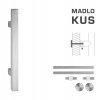 FT - MADLO kód K31 25x25 mm UN ks Rozteč madla: 600 mm, Dĺžka: 800 mm, Rozmer profilu madla: 25x25 mm NEM - nerez matná (F60)