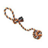 Preťahovadlo HipHop bavlnená lopta, šedá, tm.šedá, oranžová 58cm, 300g