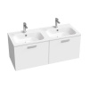 Ravak CHROME II skrinka pod dvojumývadlo 120 cm 120 x 49 x 47 cm biela X000001775