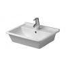 Duravit Starck 3 - Umývadlo nábytkové, 56x47 cm, s 1 otvorom na batériu, s WonderGliss, biela 03025600001