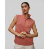 Dámska Ružová Mikina Bez Rukávov Varley Magnolia Half Zip Tank 2.0