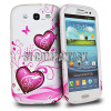 Silikónový obal Samsung Galaxy S III – Hearts – ružová