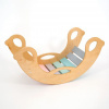 LevinFelin Drevená montessori hojdačka SwingMe Varianta: prírodné drevo/dúha