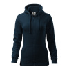 MALFINI Mikina Trendy Zipper 411 na zip, dámská MAL-4110217 2XL Modrá námořní