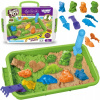KINETICKÝ PIESOK 1,5 KG STOLÍK PIESKOVISKO FORMIČKY SET ZOO XXL WOOPIE