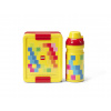 LEGO Brick desiatový set (fľaša a box) - červená/žltá