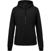 James & Nicholson Bunda JN 1145 s kapucí, softshellová, dámská COT02114580803-black/black L Černá/černá