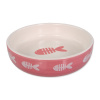 Miska MAGIC CAT keramická potlač ryba ružová 13 cm