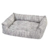 DUVO+ Mäkký pelech pre psov s extra hrubým vankúšom 60x45x16cm sivý