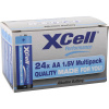 XCell tužková batéria typu AA alkalicko-mangánová, 1.5 V, 24 ks; 149976