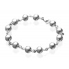strieborný náramok 925 sterling silver korálky fi 8 (strieborný náramok 925 sterling silver korálky fi 8)