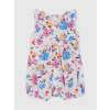 GAP Baby bavlnený overal floral Ružová 3-6M