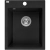 Laveo CHICHI jednokomorový granitový drez 39 x 48 cm, čierny SBH_710T
