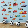 3D Nálepka na stenu Cars auta 90x100cm