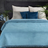 Prikrývka na posteľ - Eurofirany Bland AKRYL 200 x 150 cm odtiene modrej (Prikrývka akrylu 7 150 x 200 cm modrá)