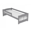 Posteľ Edík z masívu borovice 180/80 cm - SIVÁ + rošt ZADARMO