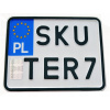 Poľsko zberateľská tabuľa lisovaná do skútra