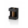 KELA Držiak na zubné kefky Cube polyresin black KL-23688
