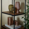Light & Living Medený antik kovový oválny úložný box Samuel - 20*9*10 cm - Light & Living