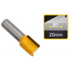Stopková fréza do dreva drážkovacia, priemer 20 mm, výška 19 mm, stopka 8 mm, XL-TOOLS