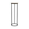 Kvetinový stolík kovový Lafiora 60 cm čierny