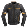 Pánska kožená moto bunda W-TEC Traction (Veľkosť: M, Farba: čierna)