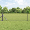 vidaXL Skladací plot sivý 0,6x10 m oceľ 42004800
