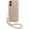Guess IML Flowers Allover Strap MagSafe Zadný Kryt pre iPhone 17 Pink