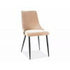 Nábytek PEGAS s.r.o. Jídelní židle PIANO B VELVET, béžový Bluvel 28/černý mat