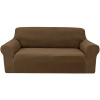 TEXTILOMANIE Napínací poťah na dvojmiestnu sedačku Mondo, hnedý
