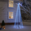 vidaXL Vianočný stromček kužeľ modré svetlo 310 LED 100x300 cm