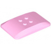 98281 Bright Pink Wedge 6 x 4 x 2/3 Quad Curved (Světle růžový klín 6 x 4 x 2/3 zakřivený čtyřúhelník)