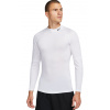 Kompresné oblečenie Nike Pro Dri-FIT Fitness Mock-Neck Long-Sleeve - white/black - Biely (XL)