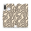 Flipové pouzdro Mobiwear - Huawei P30 Lite - VA60S Linky (Knížkové flip pouzdro, obal, kryt na mobil Huawei P30 Lite - VA60S Linky, materiál Umělá kůže + TPU - ochrana 360°, stojánek, silikonová vanič