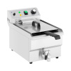Elektrická fritéza - 9 l - 3000 W - vypúšťací kohútik - Royal Catering RCPSF 9ETH