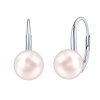 Silvego Strieborné náušnice so svetlo ružovou perlou Swarovski® Crystals VSW015ELPS