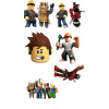 CUKROVÁ TLAČ jedlý obrázok na tortu Cukrová hmota ROBLOX HRA MEM GAMER SADA 4