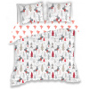 BEDTEX Francúzske bavlnené obliečky Vianočný les 220x200 cm / 70x90 cm