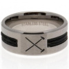 West Ham United prsteň Black Inlay Small HM