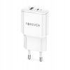 Forever sieťová nabíjačka PD QC TC-01-20AC 1x USB-C 1x USB 20W biela
