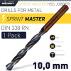 Vrtak Alpen HSS Sprint Master do kovu 10mm (Všetky vrtáky ALPEN sa vyrábajú v Rakúsku v najmodernejších závodoch podľa najvyšších štandardov kvality pod najprísnejšou kontrolou kvality.)