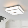Kúpeľňové stropné svietidlo Lindby Eniola, 30 cm, biela/sivá, IP44 - 9641090