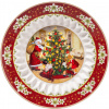 Talíř/miska na cukroví Santa rozdává dárky, Ø 25 cm Toy's Fantasy Villeroy & Boch (Barva bílá + červená)