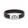 Rebel & Rose Bracelet Braided Flat RR-L0126-S-L+