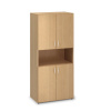Interiér Říčany Vysoká skriňa ProOffice 80 x 47 x 178 cm, buk