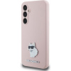 Karl Lagerfeld Liquid Silicone Metal Choupette kryt pre Samsung Galaxy S23 FE, ružový 57983118518