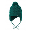 Detská čiapka s prímesou vlny Reima Paljakka 5300035C.9BYA zelená 48