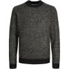 Jack and Jones Space Crew Neck Knitted Jumper Mens Black L